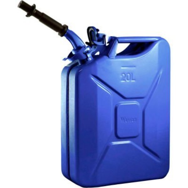 Swiss Link/Stormtec Usa Wavian Jerry Can w/Spout & Spout Adapter, Blue, 20 Liter/5 Gallon Capacity - 3012 3012